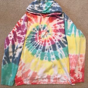 Ivory Ella Oversize tie-dye hoodie: Medium